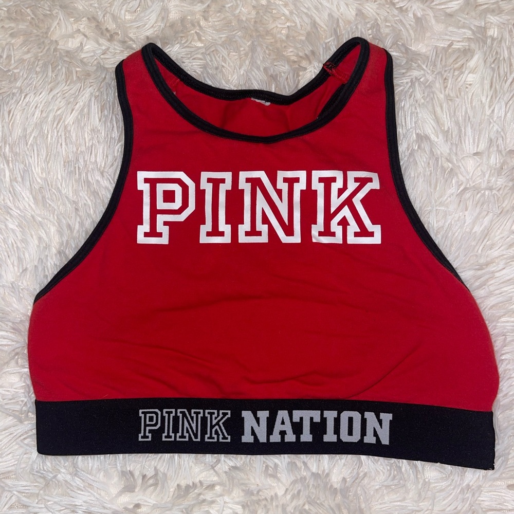 Victoria’s Secret Pink Nation Red Sports Bra